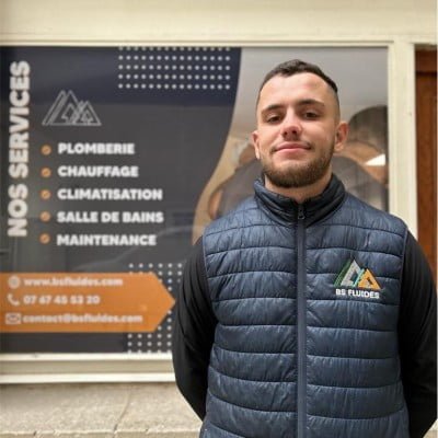 Matteo barille plombier chez BS Fluides